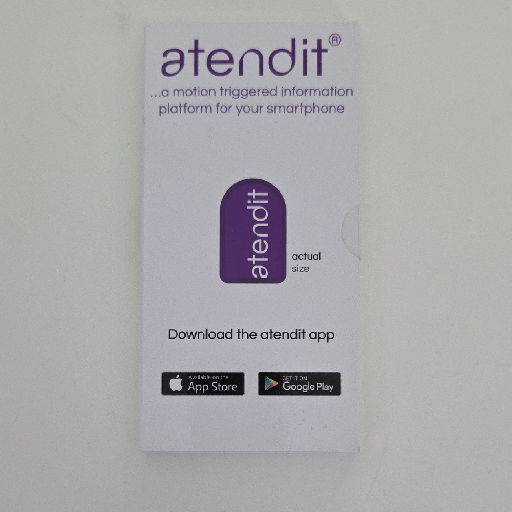 Atendit Sensor Re –Personal Assistant with Free App Motion Triggered System NEW